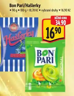 Albert Bon Pari/Hašlerky nabídka