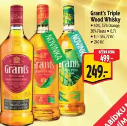 Albert Grant's Triple Wood Whisky nabídka