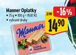 Albert Manner Oplatky nabídka