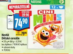 Albert NESTLÉ Dětské cereálie nabídka