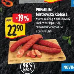 Albert Mistrovská klobása nabídka