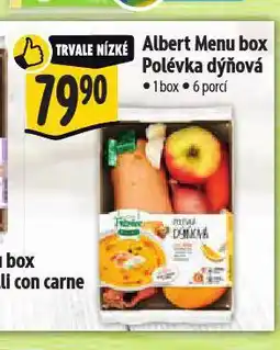Albert Menu box polévka dýňová nabídka