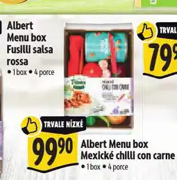 Albert Menu box mexické chilli con carne nabídka