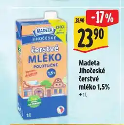 Albert Madeta jihočeské čerstvé mléko nabídka