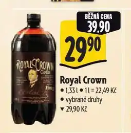 Albert Royal crown cola nabídka