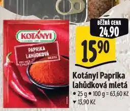 Albert Kotányi paprika lahůdková nabídka