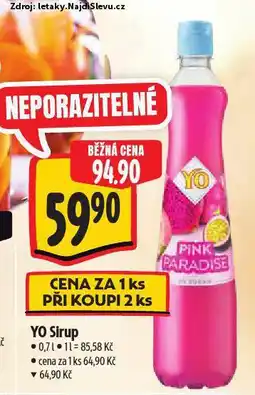 Albert Yo sirup nabídka