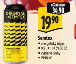Albert Semtex energy drink nabídka