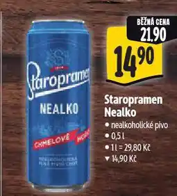 Albert Pivo staropramen nealko nabídka