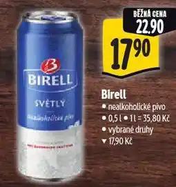 Albert Birell nealkoholické pivo nabídka
