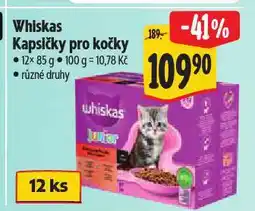 Albert Whiskas kapsičky pro kočky nabídka
