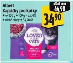 Albert Kapsičky pro kočky nabídka
