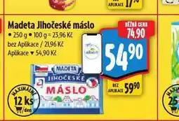 Albert Madeta jihočeské máslo nabídka