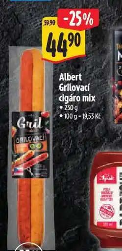 Albert Grilovací cigáro mix nabídka