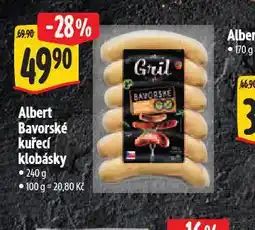 Albert Bavorské kuřecí klobásky nabídka