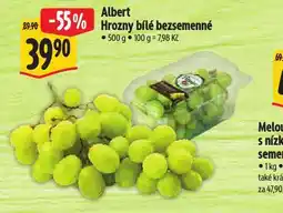 Albert Hrozny bílé bezsemenné nabídka