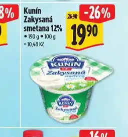Albert Kunín zakysaná smetana 12% nabídka