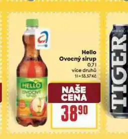 Billa Hello ovocný sirup nabídka