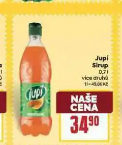 Billa Jupí sirup nabídka