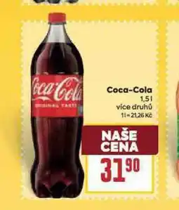 Billa Coca cola 1,5l nabídka