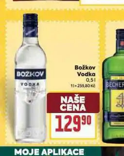 Billa Božkov vodka nabídka