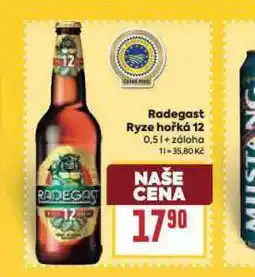 Billa Pivo radegast ryze hořká 12 nabídka
