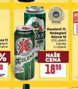 Billa Pivo radegast rázná 10 nabídka