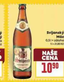 Billa Pivo svijanský máz nabídka
