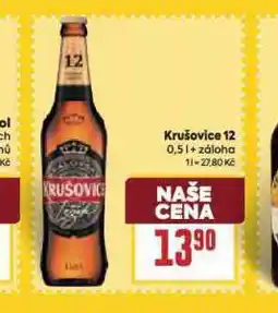 Billa Pivo krušovice 12 královský ležák nabídka