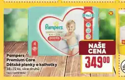 Billa Pampers dětské plenky nabídka