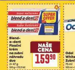 Billa Blend a dent fixační krém na zubní náhrady nabídka