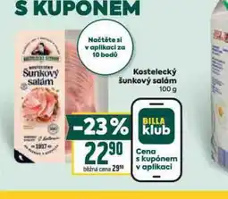 Billa Kostelecký šunkový salám nabídka