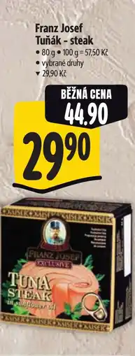 Albert Franz Josef Tuňák - steak nabídka