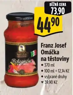 Albert Franz Josef Omáčka na těstoviny nabídka