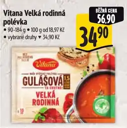 Albert VITANA Velká rodinná polévka nabídka