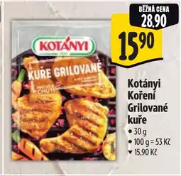 Albert KOTÁNYI Koření Grilované kuře nabídka