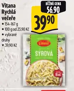 Albert VITANA Rychlá večeře nabídka