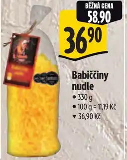 Albert Babiččiny nudle nabídka