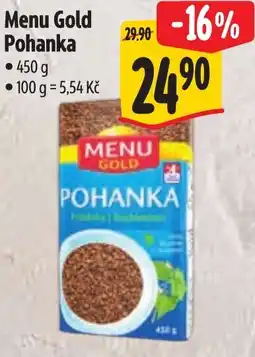 Albert Menu Gold Pohanka nabídka