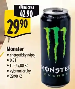 Albert MONSTER energetický nápoj nabídka