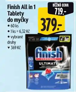 Albert Finish All in 1 Tablety do myčky nabídka