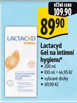 Albert LACTACYD Gel na intimní hygienu nabídka