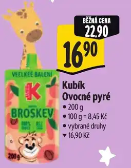 Albert Kubík Ovocné pyré nabídka