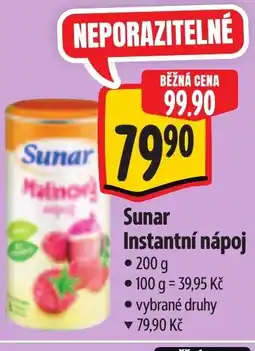 Albert Sunar Instantní nápoj nabídka
