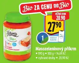 Albert Masozeleninový příkrm nabídka