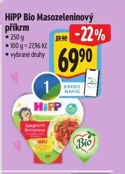 Albert HiPP Bio Masozeleninový příkrm nabídka