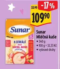 Albert Sunar Mléčná kaše nabídka
