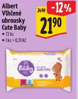 Albert Albert Vlhčené ubrousky Cute Baby nabídka