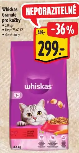 Albert Whiskas Granule pro kočky nabídka