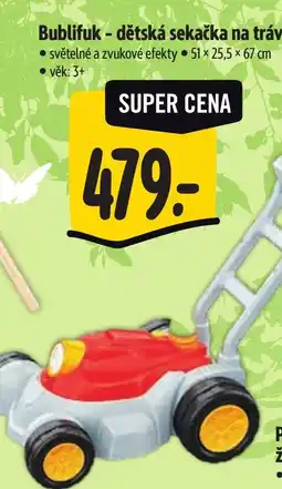 Albert Bublifuk - dětská sekačka na trávu nabídka